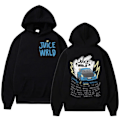 Miniatyrbild 1 av 7: JUICE WRLD Trycktröjor Dam Herr Hoodies Långärmad Tröja Topp Vinter Höst Black 3XL