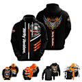 Miniatyrbild 5 av 6: Huvtröja för män, motorcykel, biker, Harley-Davidson, huvtröja, tröja, överdel A XL
