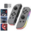 Miniatyrbild 6 av 8: Joypad-kontroll för Nintendo Switch, Trådlös Joypad-ersättning för Switch-kontroll, Vänster och Höger Switch White