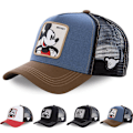 Miniatyrbild 2 av 2: Mickey Basebollkeps Utomhus Dam Herr Truckerkeps Mesh Solhatt Blue