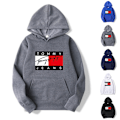 Miniatyrbild 6 av 7: Höst Nya Herr Hoodies Tröjor Zip Hoodie Herr Tröja Man Hoody Tröjor Black XL