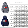 Miniatyrbild 7 av 7: Höst Nya Herr Hoodies Tröjor Zip Hoodie Herr Tröja Man Hoody Tröjor Blue 3XL