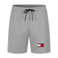 Pikkukuva 1 / 5: Miesten TomyHilfiger shortsit, joustava vyötärö, treenishortsit, lenkkeilyshortsit Light grey 4XL