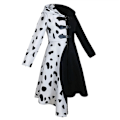 Pikkukuva 3 / 5: Cruella Dalmatian Print Vintage Halloween -asu M