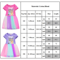 Miniatyrbild 4 av 4: Blueys Printed Kids Girls Dress Casual Princess Party Rainbow Kjol Tutu Klänningar Pink 130cm