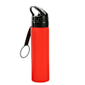 Miniatyrbillede 1 af 10: 600 ml Sports Vandflaske Foldbar Silikone Vandflaske Lækagesikker Drikkekop Red