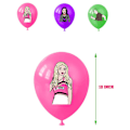 Miniatyrbillede 2 af 5: Zombie High Tema Fødselsdagsfest Dekor Banner Kage Cupcake Toppers Balloner Sæt