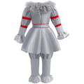 Miniatyrbild 3 av 5: Barn Flickor Pojkar Pennywise IT Cosplay Kostym Halloween Clown Maskeraddräkt Kläder 130cm