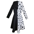 Miniatyrbild 2 av 5: Cruella Dalmatian Print Vintage Halloween kostym 3XL