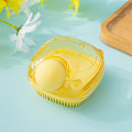 Pikkukuva 2 / 8: Lemmikkieläinten kylpyharja, pehmeät ja liukumattomat harjakset - erinomainen koirille ja kissoille, hierontaan ja karvojen puhdistukseen Lemon yellow