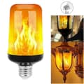 LED Flame Light Bulb, 4 Lighting Modes LED Outdoor Lighting for Christmas Halloween Party E27 Warm Light