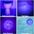 Miniatyrbillede 8 af 9: UV-lommelygte, 100 stk. LED sort lys lommelygte 395nm UV-lampe Detect