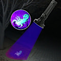 Miniatyrbillede 5 af 9: UV-lommelygte, 100 stk. LED sort lys lommelygte 395nm UV-lampe Detect