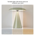 Miniatyrbillede 3 af 5: Magnetisk LED Bordlampe Natbordslampe til Soveværelse 3 Farve Dæmpning Touch Lampe til Læseværelse Orange
