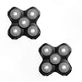 MANSCAPED Dome Shaver utbytesblad, 5-bladigt magnethuvud, 2-pack för män Black