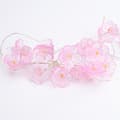 2m Light Pink Cherry Blossom Decorative Lighting - 20 LED, 3x AA Battery, Constant/Flashing Copper Wire Light Pink