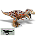 Miniatyrbilde 4 av 5: 1. Jurassic Store Stor Størrelse Dinosaur Byggesteiner T-rex Quetzalcoatlus Spinosaurus Actionfigurer Barn Leker Pterosaur C