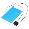Miniatyrbillede 2 af 5: 105 mm x 148 mm EL Panel Elektroluminescent Ark Neon Ark + Aktuator 12V Blå