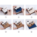 Miniatyrbilde 3 av 5: 3D Art Desk Kalender Kalender med Rivbare Utskårne Papir Sticky Notes Kreativ Kalender Art Kalender Papirskulptur Hjemmeskulptur