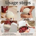 Miniatyrbild 5 av 5: 3-pack Stackable Strainers for Cans Mini Colander Set - Space-Saving Small Colanders and Strainers - Multifunctional Kitchen Utensils (3 Colors)