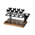 Miniatyrbillede 1 af 3: Opbevaringsbeholder til kaffebønner Display Rack Te Rør Flaske Espresso Kaffe Tilbehør Værktøj Coffew