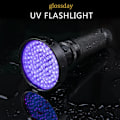 Miniatyrbillede 3 af 9: UV-lommelygte, 100 stk. LED sort lys lommelygte 395nm UV-lampe Detect