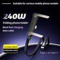 Miniatyrbild 11 av 11: 2-in-1 Invisible Stand Charging Cable, Multi Charging Cable with Type C Multi-Angle Adjustable Stand, 240W Fast Charging C to C