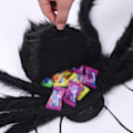 Miniatyrbillede 2 af 5: Halloween Voksen Edderkop Rygsæk Kostume Sort Farverigt Edderkoppetøj Sjov Kvinde Slikpose 8 Edderkoppe Ben, 100% Ny svart