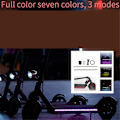 Miniatyrbild 2 av 5: LED-remsa för elsparkcykel, Färgglad lampa för nattcykling Vattentät Tillbehör för M3