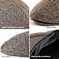 Miniatyrbild 3 av 5: Justerbar solhatt för män (kaffe + ljusgrå) 2-pack LJUSGRÅ