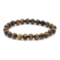 Pikkukuva 1 / 5: Chakra-helmikoristeinen rannekoru, valmistettu 8 mm:n merisedimenttijaspis-luonnonkivistä (vihreä) Vihreä Chakra-rannekoru Naisten rannekoru Miesten Tiger eye stone