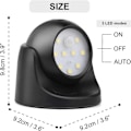 Miniatyrbillede 3 af 5: Trådløs LED-projektør med bevægelsessensor, automatisk tænd/sluk og batteridrevet sort