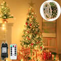 Christmas Lights, Christmas Tree Lights with Remote Control, 8 Modes, 3 Timers, Dimmable, Indoor Christmas Decorations Outdoor String Lights