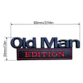 Miniatyrbillede 5 af 5: 1 stk. Old Man Edition bilemblem universal pasform biltilbehør til alle køretøjer sølv sort