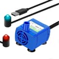 LED-ljus pumpmotor för husdjursfontän med vattenflödesfunktion