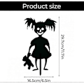 Pikkukuva 3 / 5: Halloween-koriste ulkokoriste, Lasten haamu metallitaide piha kyltit panokset Pelottava Halloween-koriste ulkokoristeet 4pcs