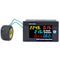 Miniatyrbillede 1 af 4: Effektmåler Enkeltfaset LCD Digital Display Spændingsstrømsmåler Tester AC 40‑300V