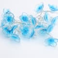 4m Blue Cherry Blossom String Lights - 40 LED, 3x AA Battery, Steady/Flashing Modes (Remote Control Not Included) Blue