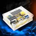 Miniatyrbillede 3 af 4: 1Hz-50MHz Frekvenstæller Modul Krystal Oscillator Tester Modul DIY Kit med Gul Kasse