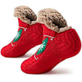 Miniatyrbillede 1 af 5: Niorasen Fluffy Slipper Sokker til Kvinder, Varme Hyggelige Sengesokker, Tykke Vinter Fuzzy Sokker Slipper Sokker Med Griber, Skridsikre One Size Gaver Jul