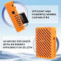 Miniatyrbilde 5 av 5: NerdAxe NerdMiner Miner 500Gh/S BM1366 ASIC Chip Solo Lottery BTC Miner Bitaxe Lottery Mining Miner