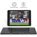 Miniatyrbillede 4 af 7: Tri-Fold Bluetooth-tastatur, Bluetooth bærbar mini trådløst tastatur med touchpad-mus - sort