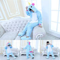 Miniatyrbild 2 av 3: Barn Pojke Flicka Enhörning Hel Plysch Sovkläder Romper Jumpsuit Onesie Pyjamas Nattkläder Blue 3-4 Years