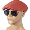 Miniatyrbilde 4 av 5: Summer Ivy Peaked Caps Ballongcaps Bomulls Flat Cap for Mengreen orange