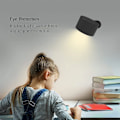 Miniatyrbillede 7 af 8: Væglampe LED Væglampe Genopladelig Batteri Væglampe med 3 Farvetilstande 3 Lysstyrkeniveauer, 360° Roterende Magnetisk Kugle Touch Kontrol, Indendørs W Blakc