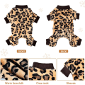 Miniatyrbilde 4 av 5: Leopard Hund Genser Hund Jumpsuit - Vinter Fleece Valp Klær for Små Hunder Jente Gutt Varm Liten Hund Pyjamas Hund Antrekk -S