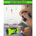 Miniatyrbillede 8 af 9: Nødvejr Solenergi Sving AM/FM NOAA Radio med Bærbar 2000mAh Power Bank til Nød og Udendørs Overlevelse white