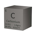 Miniatyrbilde 1 av 5: Karbon Kvadrat Tetthet Kvadrat Ren Metall for Elementsamlinger Lab Eksperiment Periodisk System Col