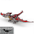 Miniatyrbilde 1 av 5: 1. Jurassic Store Stor Størrelse Dinosaur Byggesteiner T-rex Quetzalcoatlus Spinosaurus Actionfigurer Barn Leker Pterosaur C
