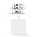 Pikkukuva 1 / 5: Langaton valokytkin RF 433Mhz rele vastaanotin 1x1-osaisella paneelikytkimellä LED-kaukosäätimellä LED-lampulle